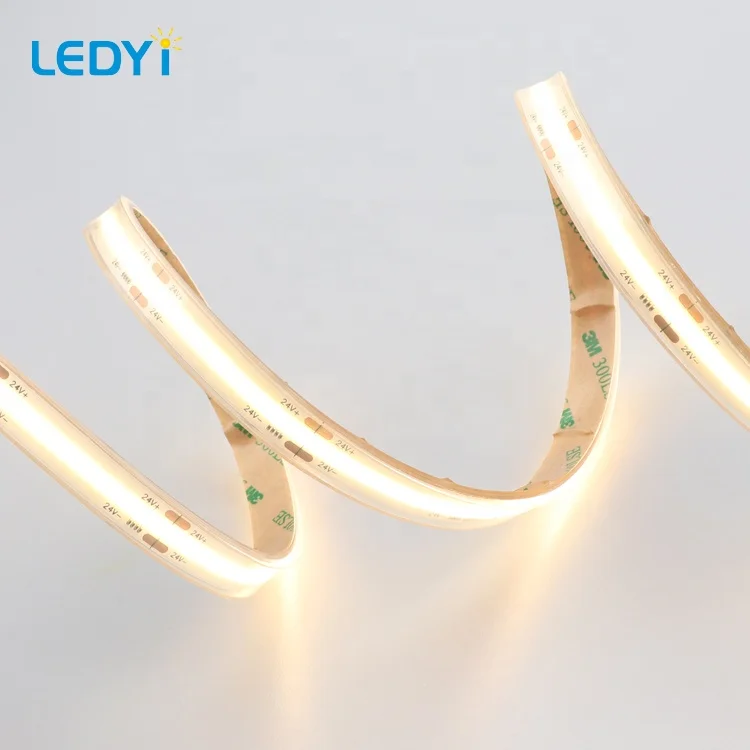 
Wholesale cheap 480chips per meter IP65 silicone tube waterproof cob led strip fob led ribbon for building hotel 