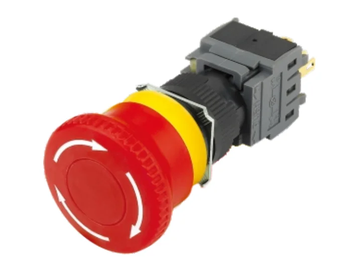 Explosion proof emergency stop button 16mm IP67 self locking waterproof lowest price push button switch