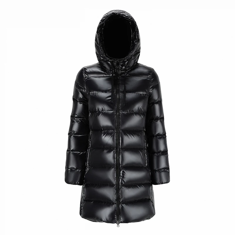 lady office wear black jacket woman microfiber zip front warm jacket