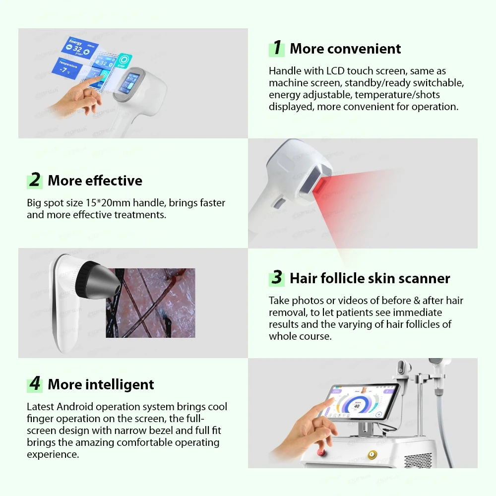 808nm diode laser 4 wavelength 755 808 940 1064nm diode laser hair removal machine