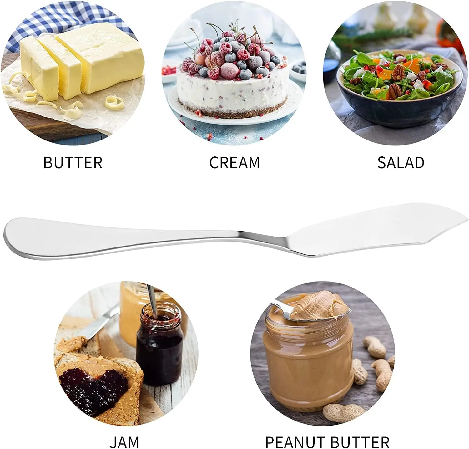 Butter Knife Cheese Knife Dover Sole Breakfast Kippers Cute Mini Stainless Steel  Knives for Butter Cheese