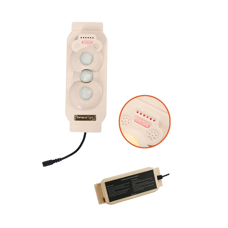 korean massage machine nugar best thermal acupressure best quality natural jade infrared heating therapy 3 ball projector