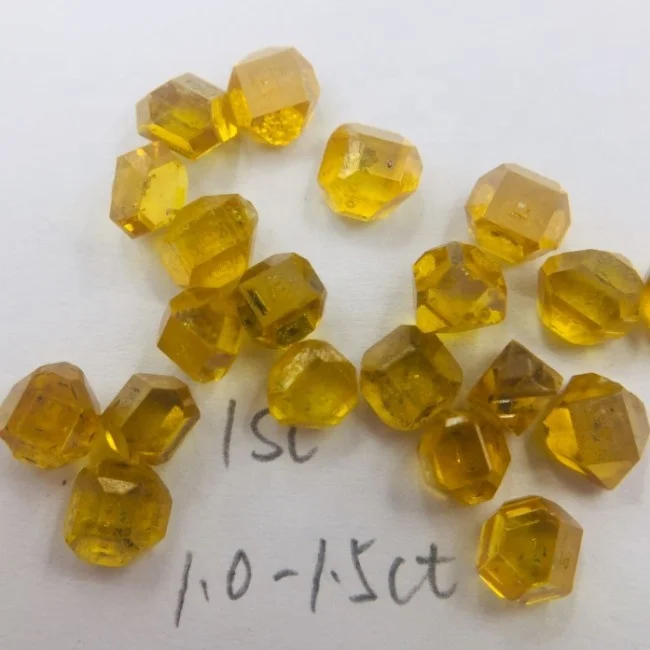 VVS HPHT yellow rough diamond yellow fancy uncut  diamond