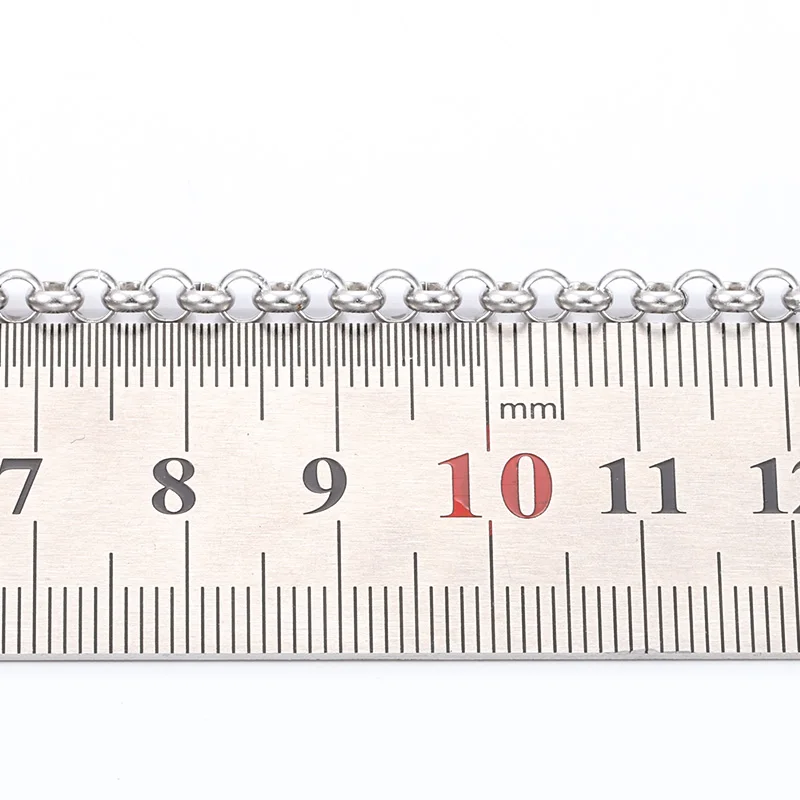Custom/Stock Small Ring Link Stainless Steel Chain DIY Jewelry Making Accessories Findings for Necklace