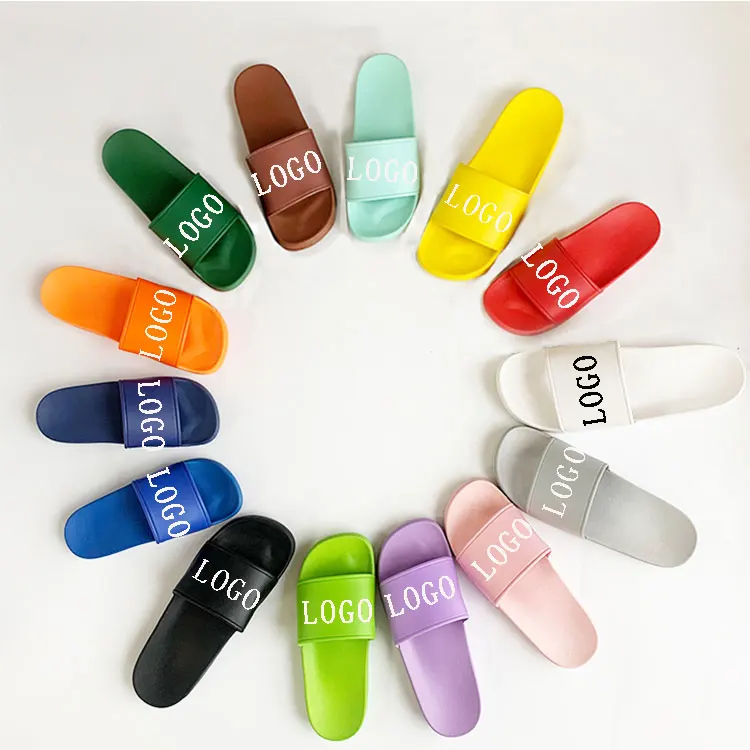 Customize LOGO Women pink Slippers Summer Indoor Flip Flop Men Soft Sandals outdoor sporty Custom Pattern waterproof slippers
