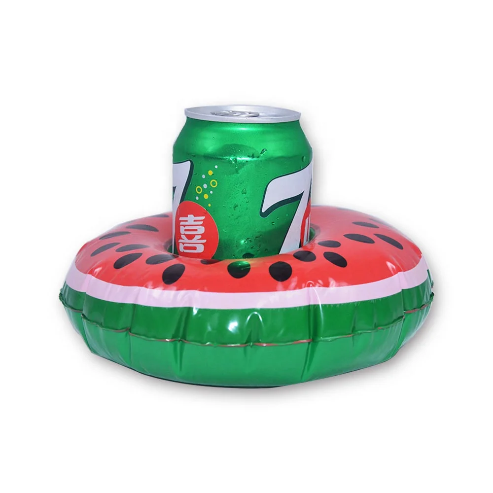 Swimming pool inflatable cup holder customize print water pool float toys  Swimming Ring Party  Cup holder pool float