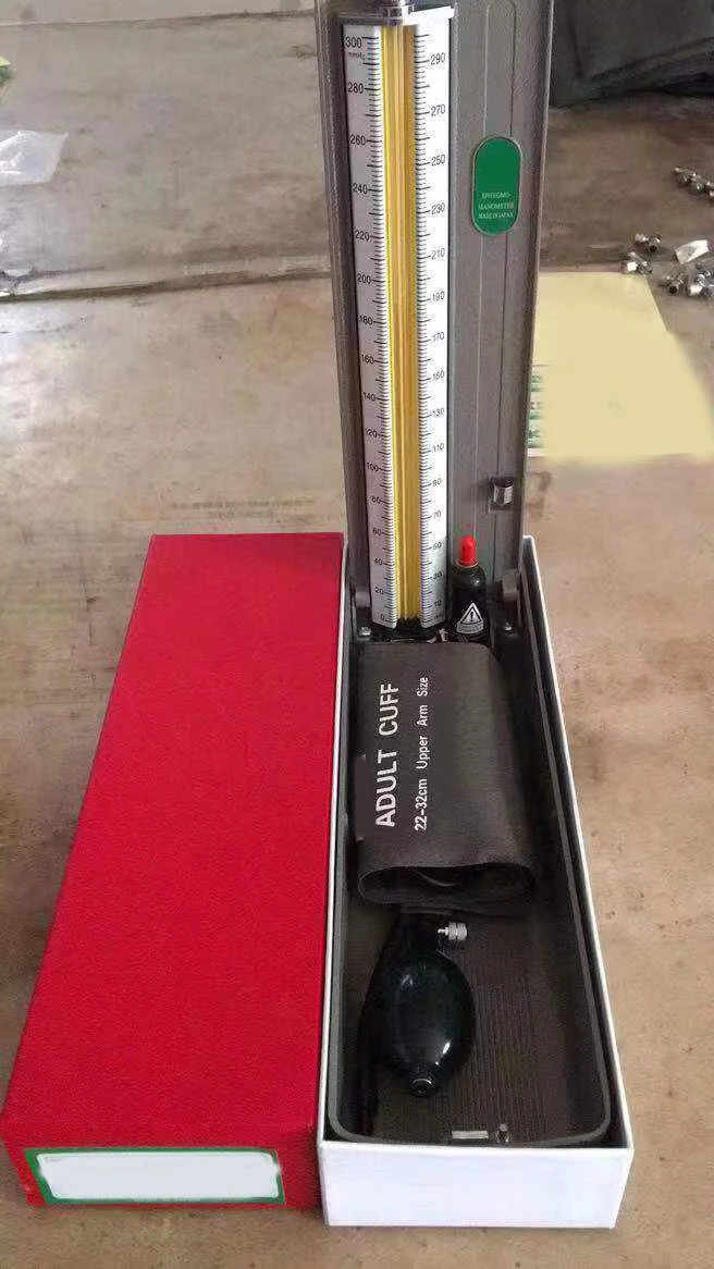 Hand Held Desk Type Stethoscope Mercury Sphygmomanometer Blood Pressure Monitor With Cuff