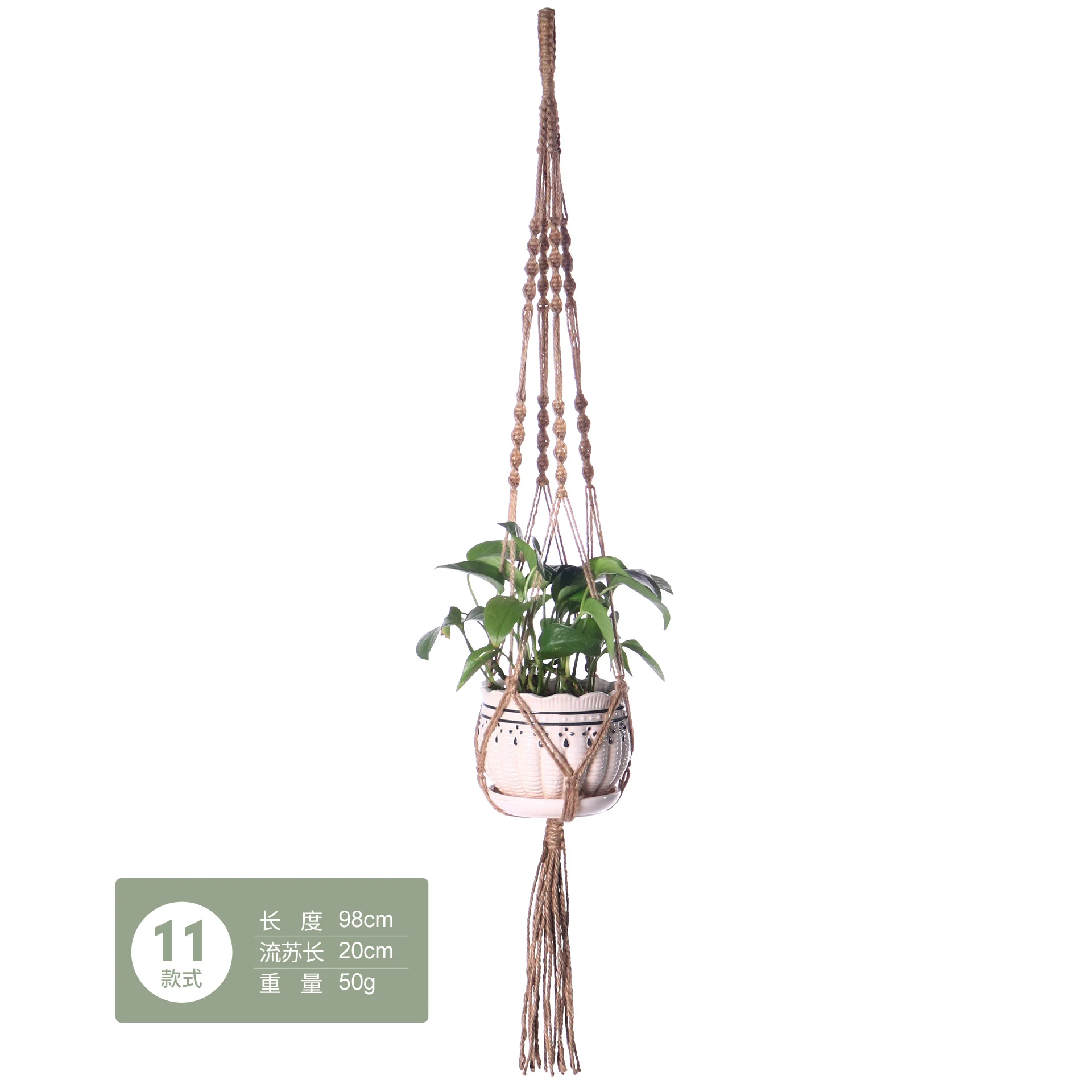 Macrame Plant Hangers With Hanging Air Plants Holders