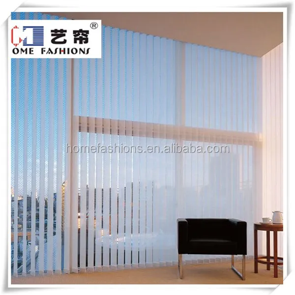 Yilian High Quality Motorized/electric Spacer Vertical Blind/blinds Fabric for Home Office Hotel Blinds Vertical Pattern Support
