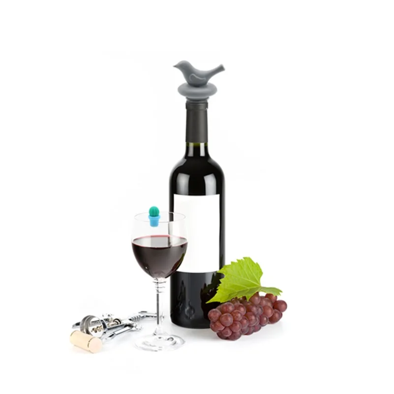 Silicone Plug Various Colors Silicone wine stopper and reused red wine stopper