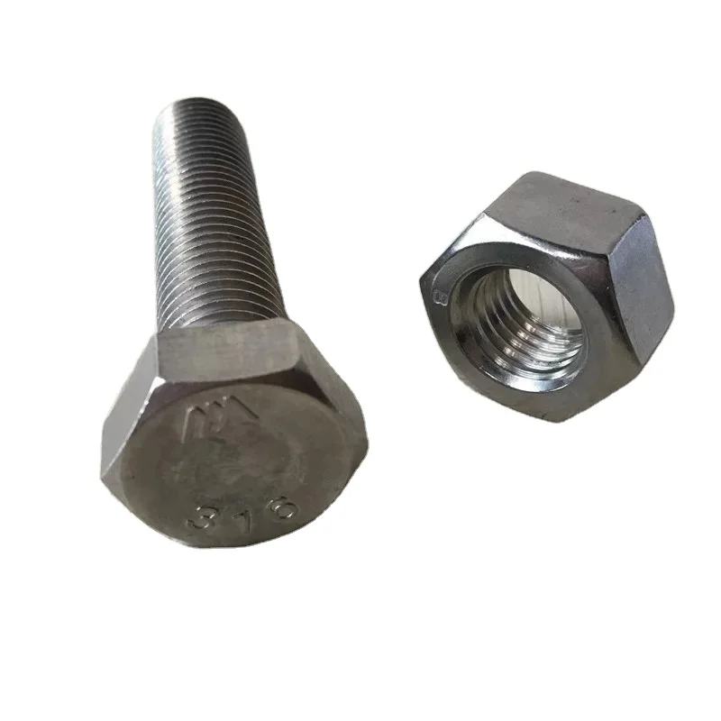 HEX BOLTS GRADE 8.8 DIN 933 FULL THREAD 931 HALF THREAD PLAIN COLOR  ZINC PLATED