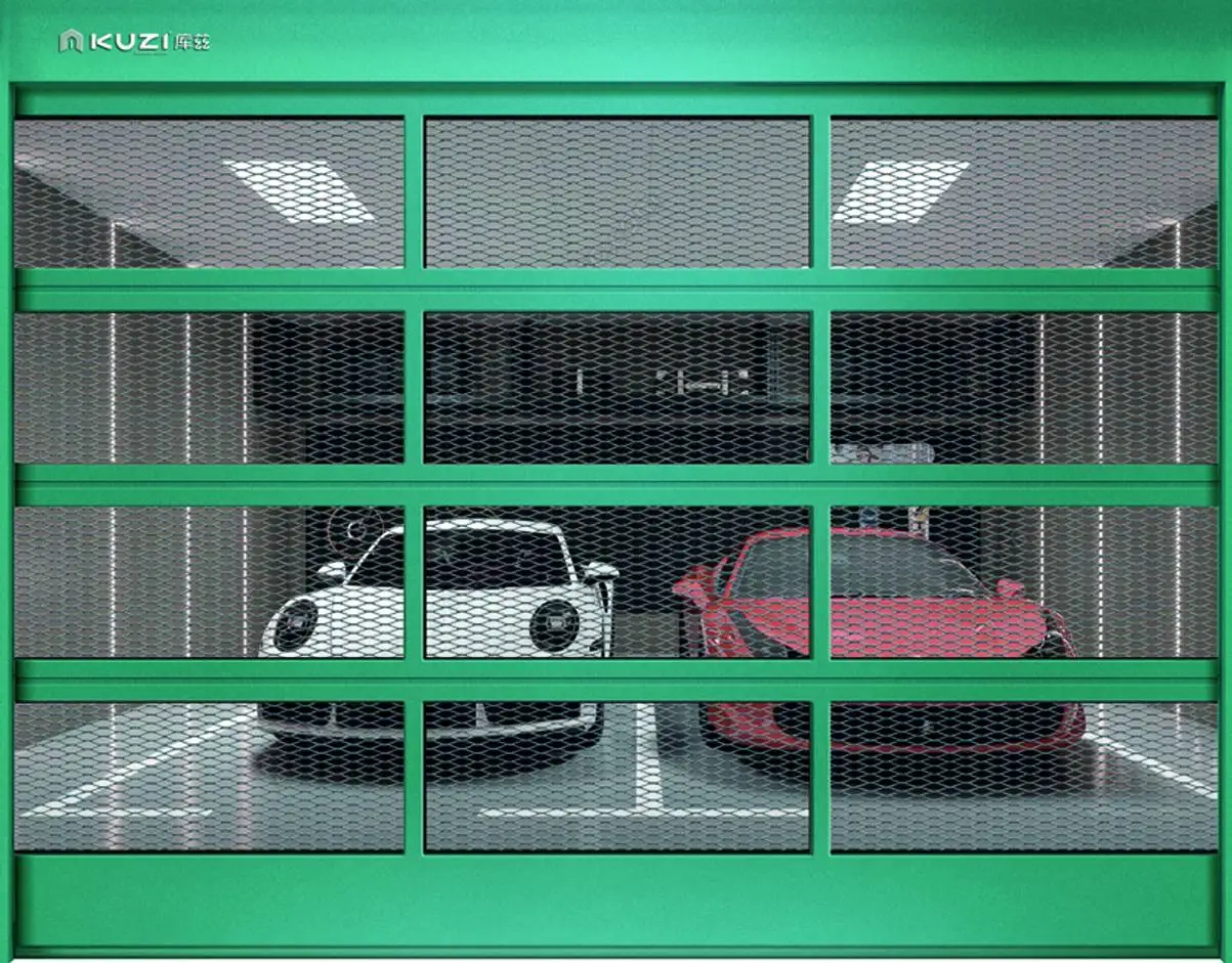 Прямая Продажа с фабрики Китая автоматические мотором секционные алюминиевые зеркальные стеклянные двери гаража