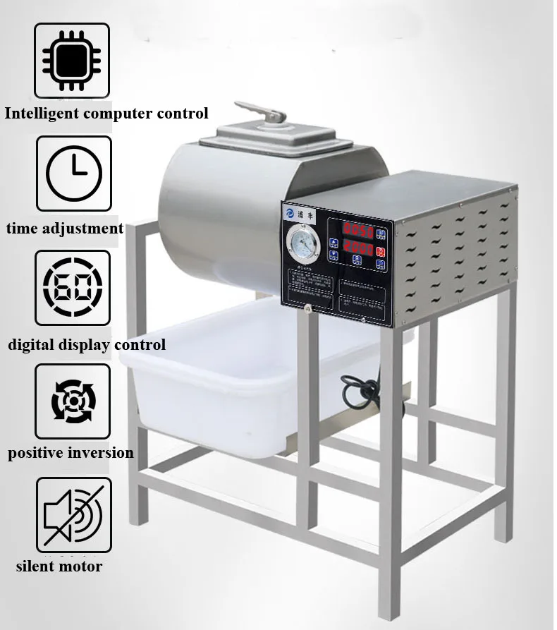 35/40/60L Fish Meat Bloating Hamburger Shop Marinade Meat Marinating Machine/Vacuum Meat Tumbler/Meat Tumbling Machine