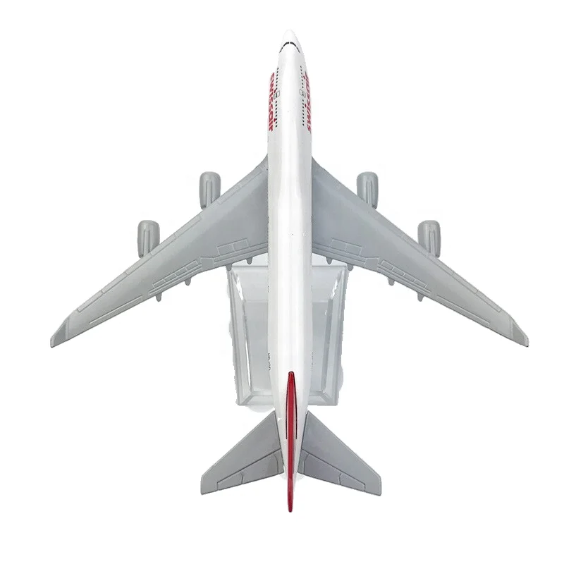Подарочная Шкала 1:400 16 см B747 настольный декоративный самолет швейцарской авиакомпании