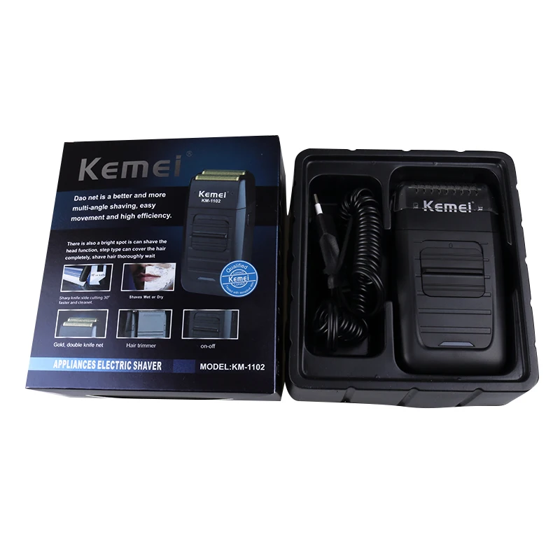  KM-1102 Оптовая Продажа Дешевая продажа перезаряжаемые KEMEI бритва