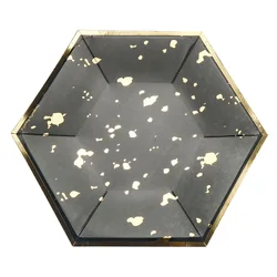 disposable paper plates custom party plate round dessert plate dish for sale