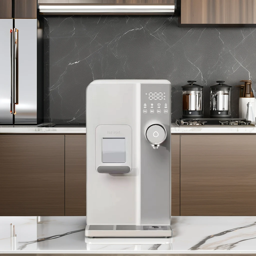 PURETAL Desktop 3 second instant hot and cold water dispenser ice machine with 3L water tank