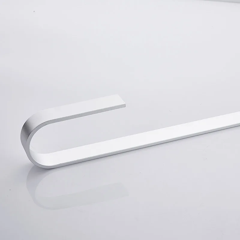 
Wholesale manufacturer silver towel rack 60cm aluminum bathroom single towel bar bath towel rail 