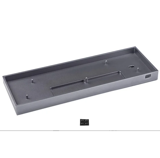 LEITE 65% anodized aluminum cnc machining mechanical keyboard keytray PC keyboards case
