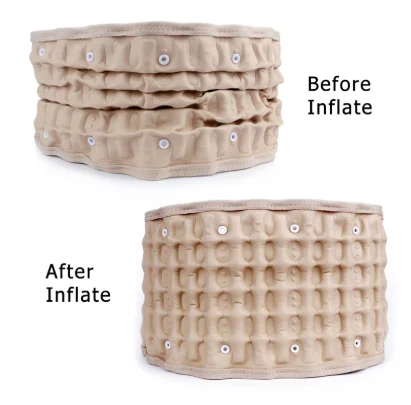 Decompression Lumbar Traction Belt Adjustable Air Inflation Waist Support Protector Massager Back Pain Recovery