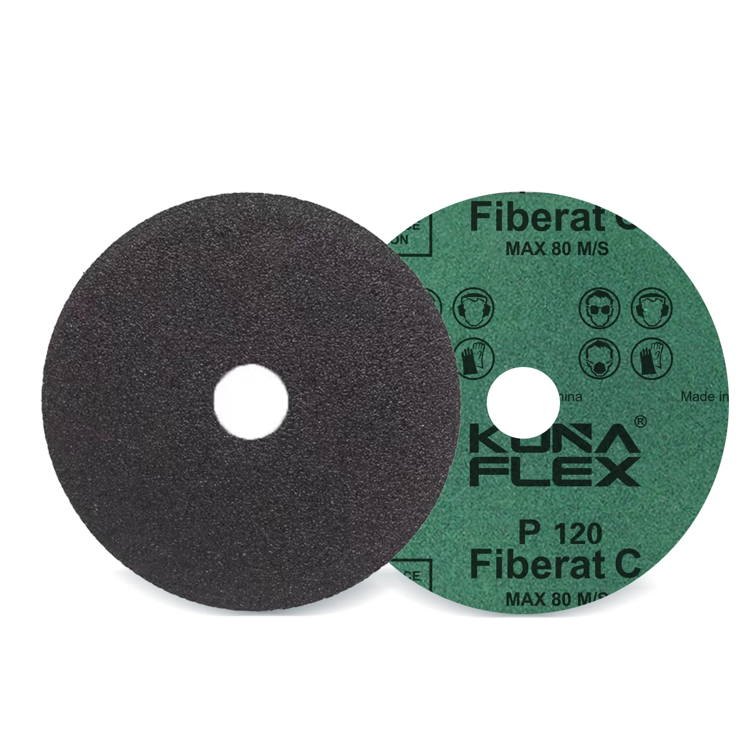 Black fiber disc High quality 115mm 125mm 180mm fiber disc Silicon Carbide fiber disc with round or cross hole for grinding