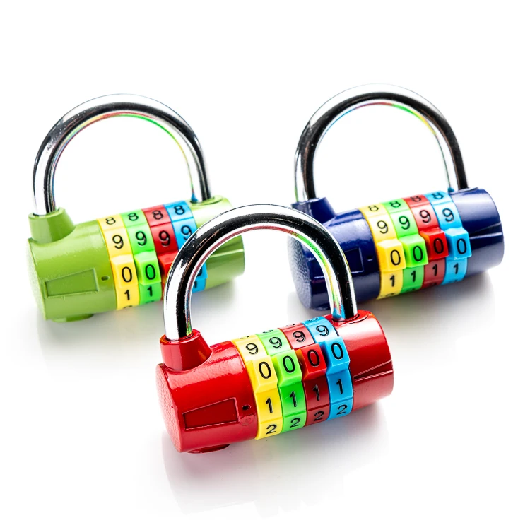 High quality 4 Number wheel gym combination padlock security heavy duty cabinet safe lock