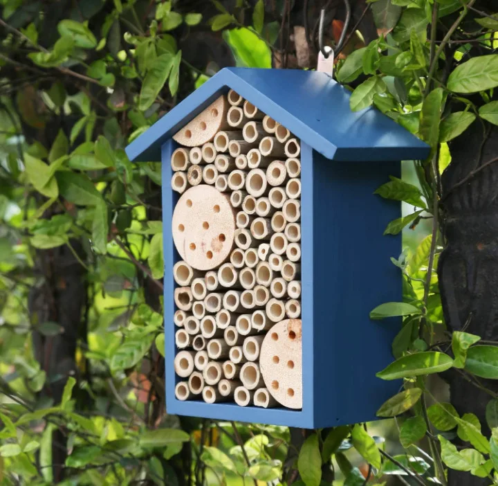 Wooden insect House  Outdoor Garden Bee nest