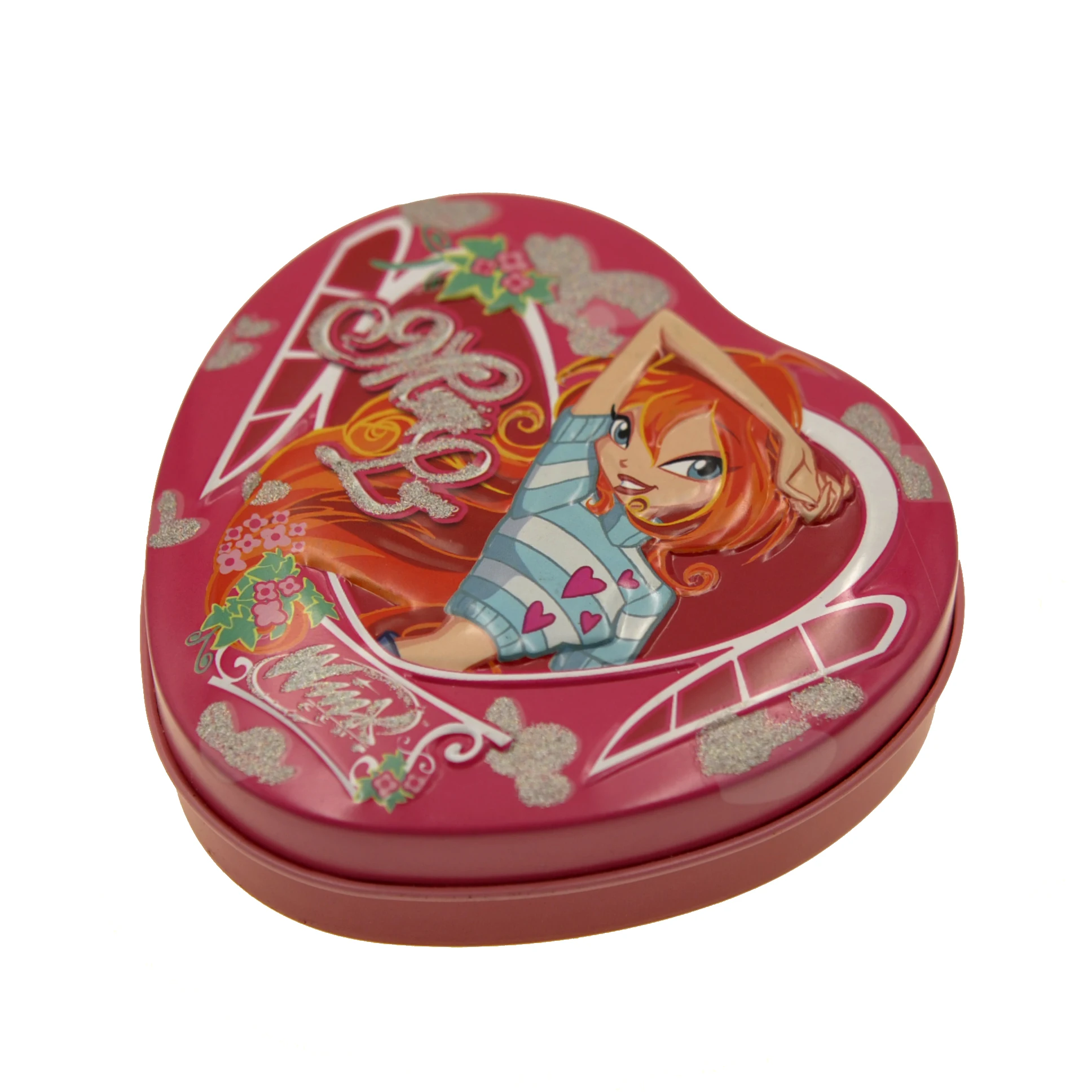 Small Heart-Shaped Empty Metal Tin Box for Candy Chocolate Promotional Metal Boxes