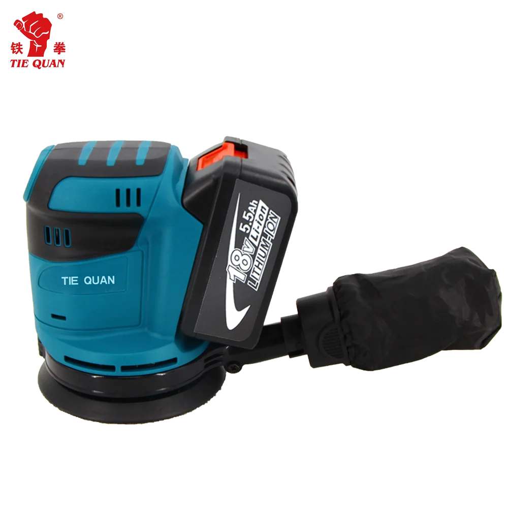 125mm Electric Random Orbital Sander with Sanding Papers