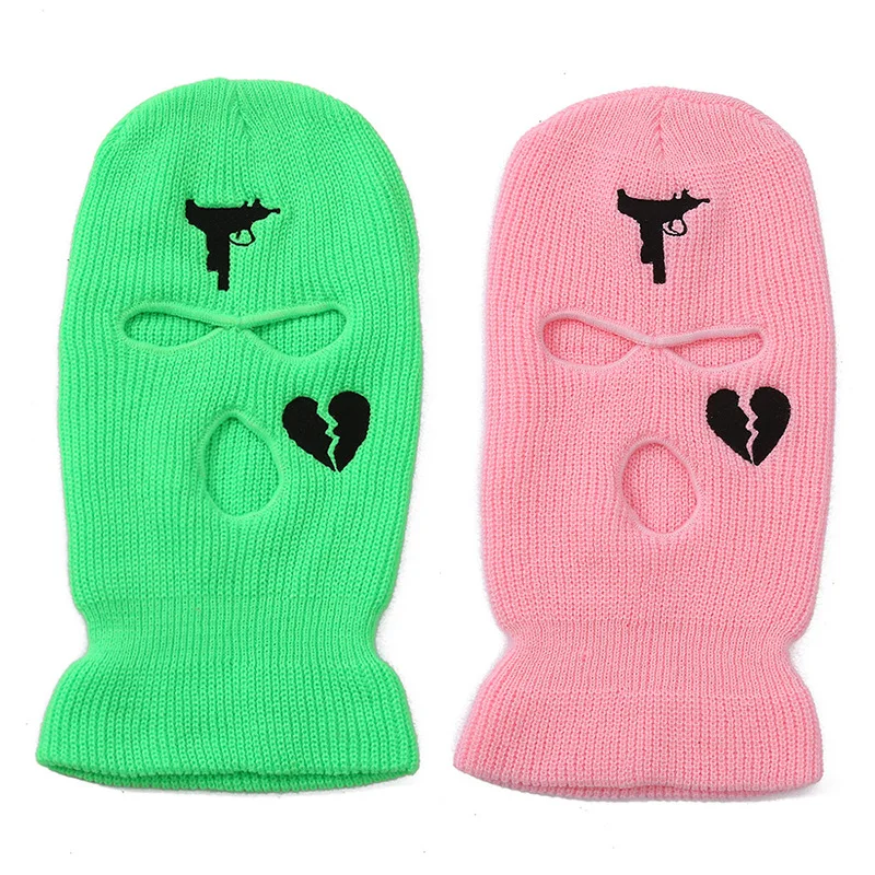 Ski Mask Full Face Cover Sports Ski Run Cycling Beanie Cap Beanie Hat 3 Holes Hat Custom Logo Winter Hat