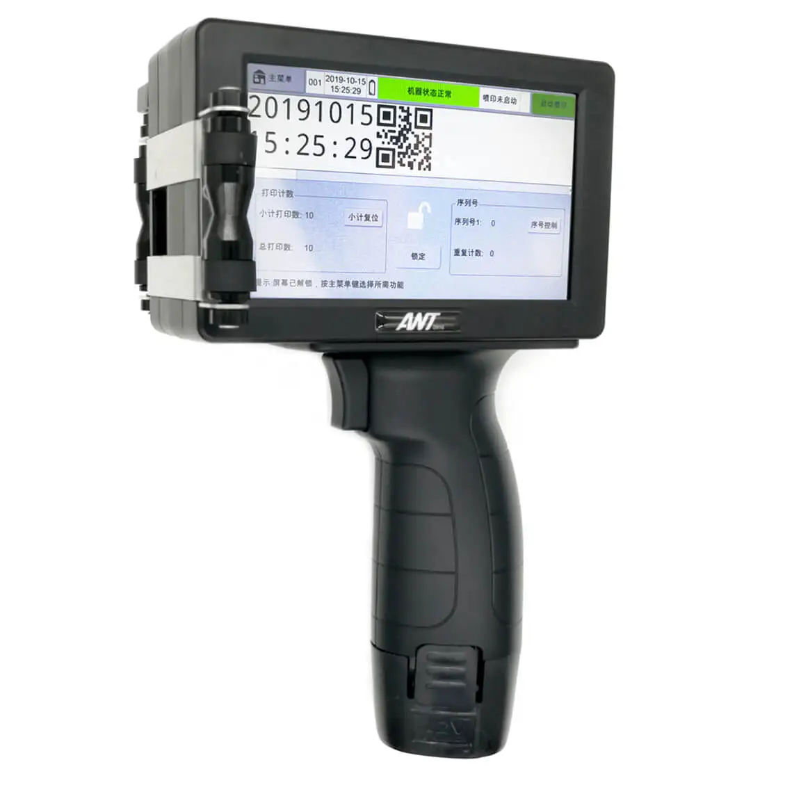 Metal steel time and date stamp expiry date mobile inkjet printpen printer handheld plastic decal Label printer