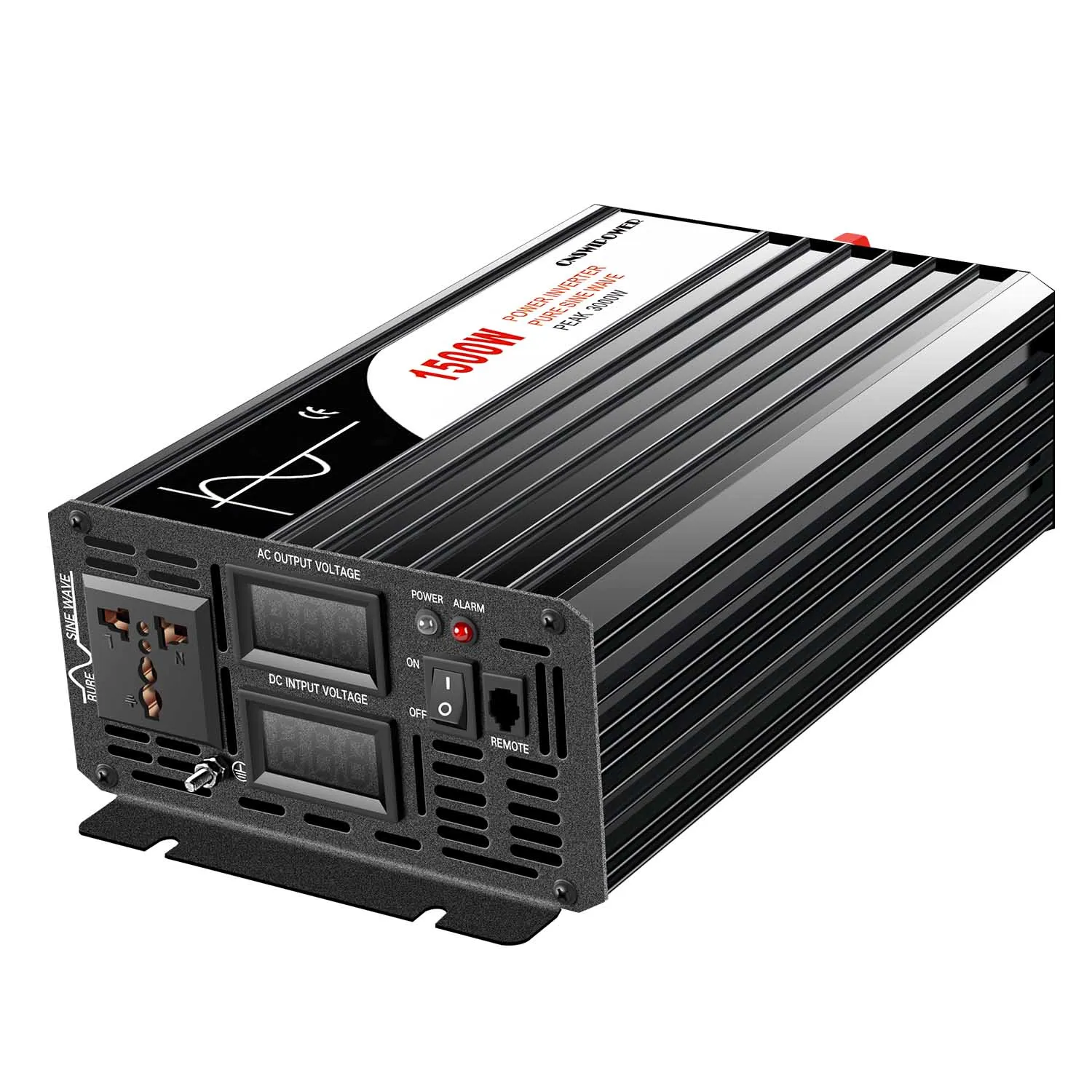 Pure sine wave solar 1500W with remote control supplier 60V/72V/96V DC to 110V/220V inverter power invert supplies