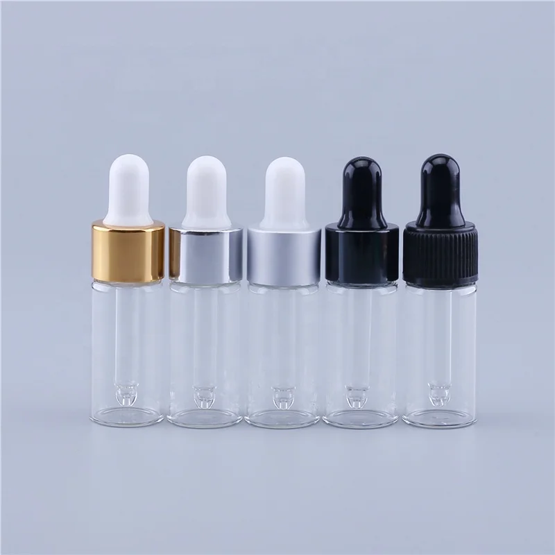 Transparent Glass Aromatherapy Liquid Pipette Dropper Bottle Essential Oil Refillable Bottles 10ml