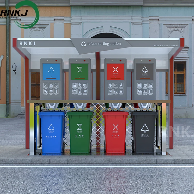 RNKJ brand customised waste trash bins and recycle collector  Underground Collect Garbage Container