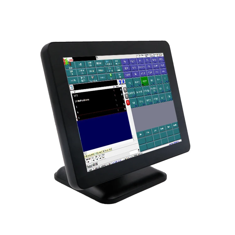 Card reader dual terminal touch screen pos machine