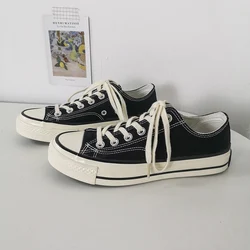 Wholesale Custom Canvas Sneakers  Lace-Up Classic Walking Style Casual Shoes Rubber Outsole Vulcanized Shoes