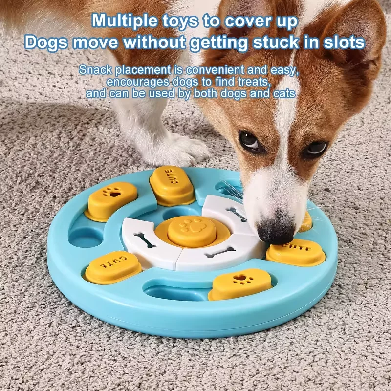 WholesaleTraining Non-slip Dog Games Puppy Puzzle Slow Food Leaking Food Fun Tools squeaky pet food dog puzzle toy increase IQ