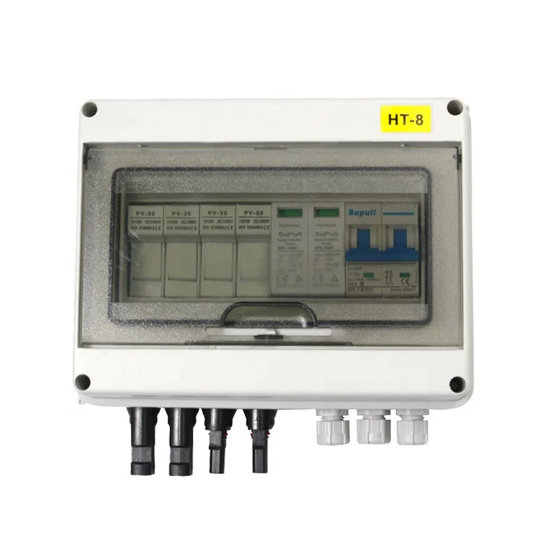 Ip65 Combiner Box 2 In 1 Out 600V 25A 2 Strings Solar Panel Photovoltaic Dc Pv Combiner Box