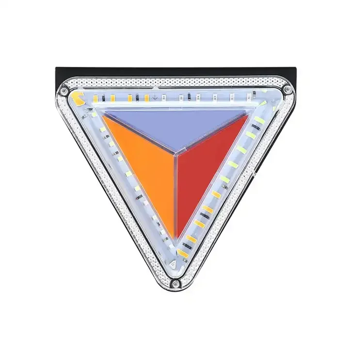 24VLED strobe light guide fog light cargo truck tail guide multi color brake turn tail light