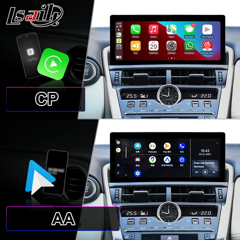 Lsailt CP AA 10.25 Inch Android Car Multimedia Play Interface Screen for Lexus NX300h NX200T NX 300h Touchpad Control 2014-2017