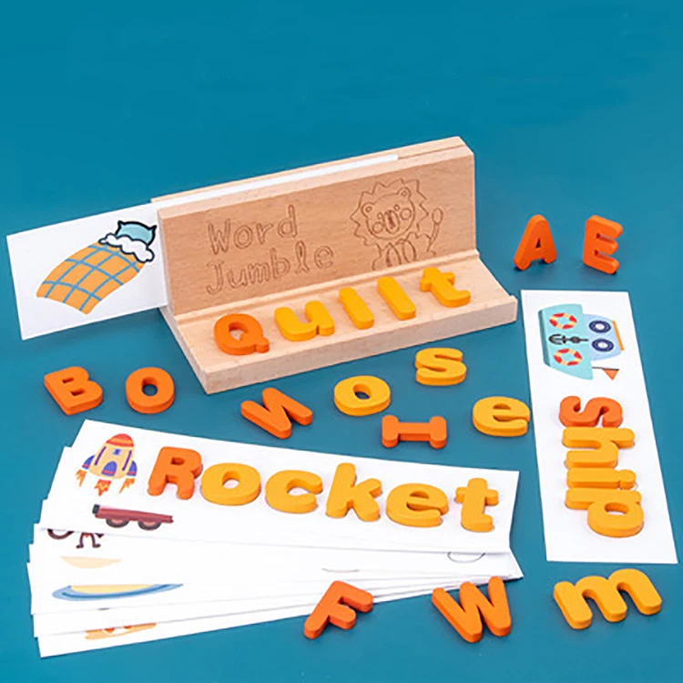 Hot Amazon New Learning Letters World Early Baby Toys Wooden Educational Toys
