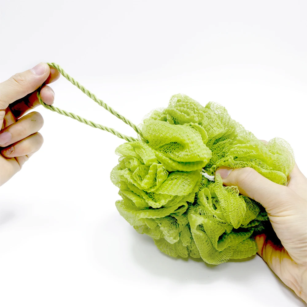 100g Crumpled Design Bath Sponge Loofah Bath Ball Extra-Large Mesh Puff Scrubber Big Full Lather Cleanse Exfoliate
