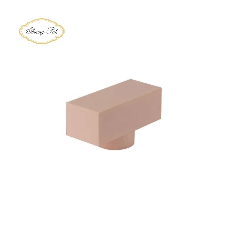 Parfum bottle cap PP rectangle pink perfume cap   closures luxury bottle caps perfume packaging