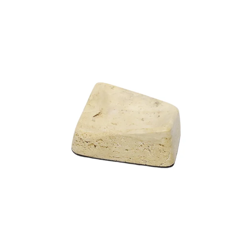 Yushi Group Amazon Hot Sale Hill Shape Luxury Creative Design Modern Beige Natural Travertine Stone Custom Ashtray For Cigar