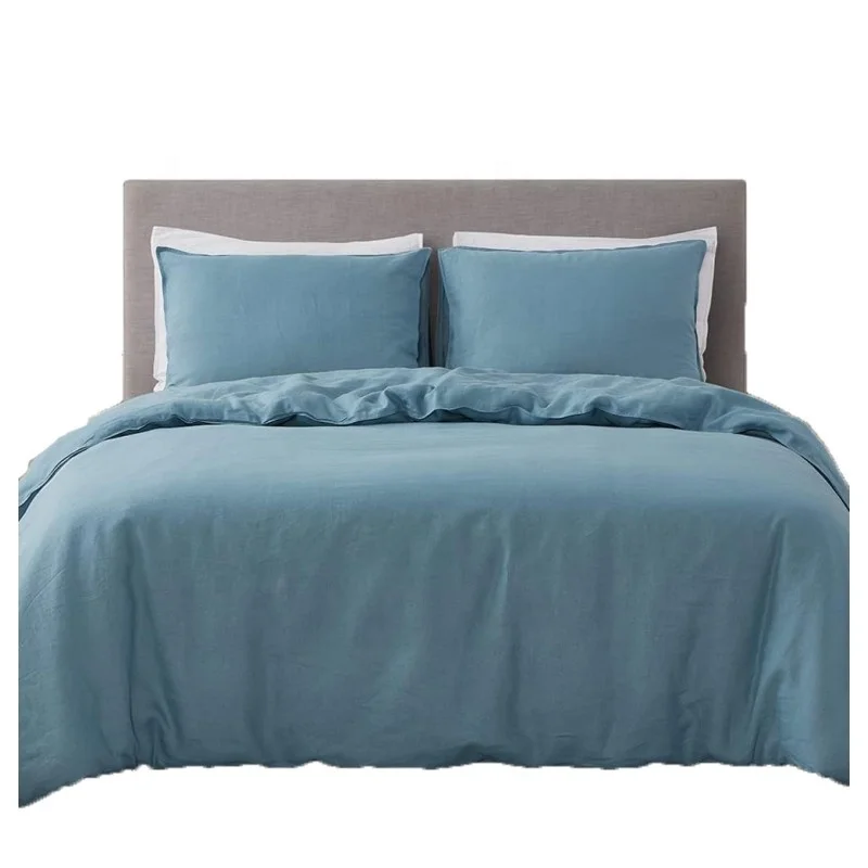 Cheap wholesale natural  sheets Bed Linen Duvet Cover Bed Sheet Set for Hotel Home