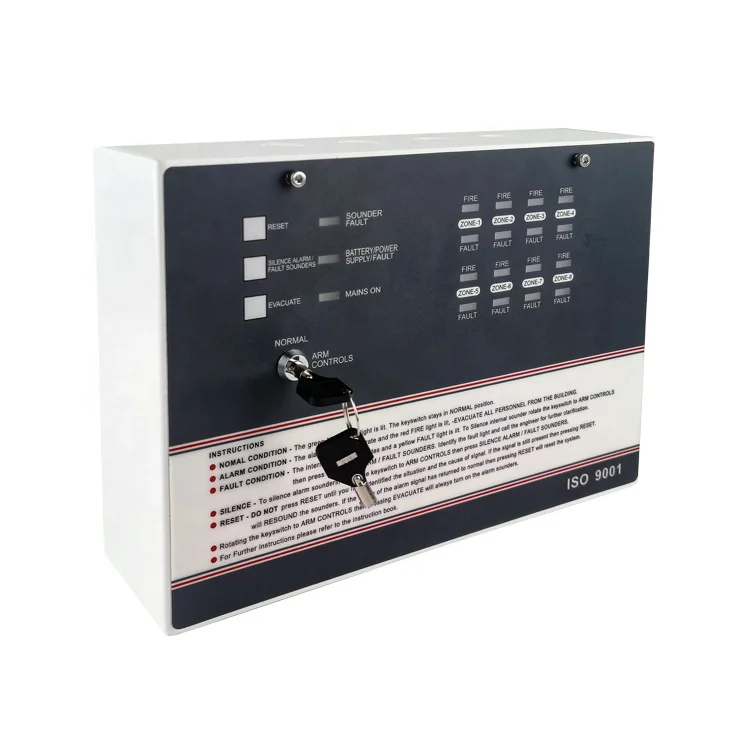 Good Quality Factory 1 zone Fire Control Panel 1 loop Conventional Smoke Alarm System with CE certification