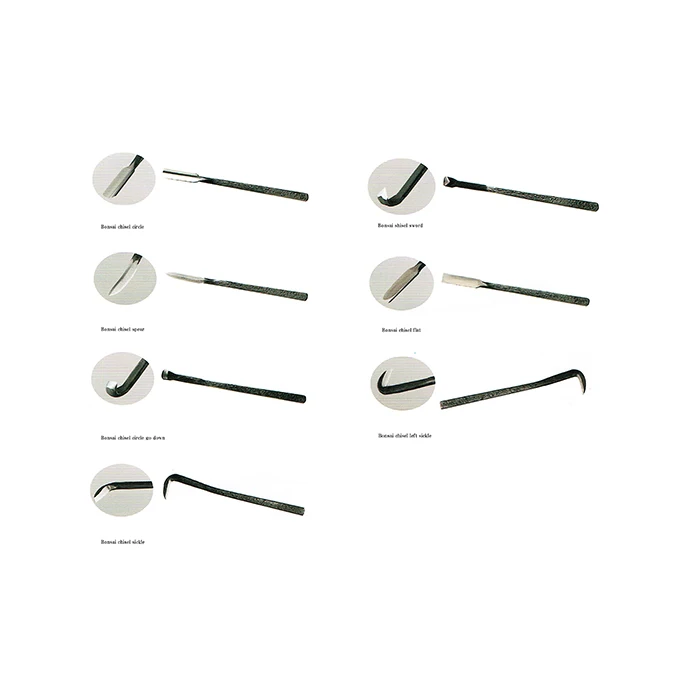 Traditional hand bonsai tool chisel with delicate and beautiful design