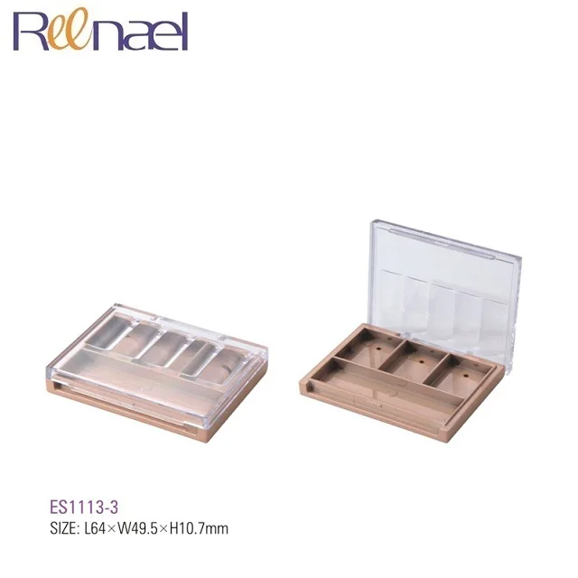 5 color packaging for moisturizing lipstick cream waterproof lip gloss frozen empty eyeshadow lipstick palette plastic case