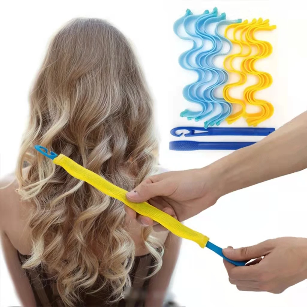 75cm Super Perfect Dressing Tools Water Ripple Patterns Magic Roller Hair Curler Headband Rollers Fast Hair Styling Curler
