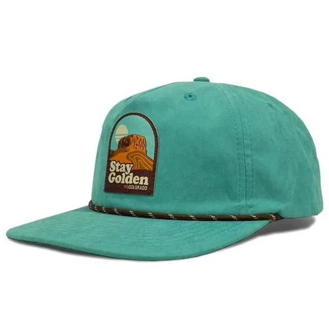 Flat Bill New Oem Design 5 Panel Teal Polyester Snapback Hat With Patch Era Snapback Hats For Men American Needle Snap Back Caps